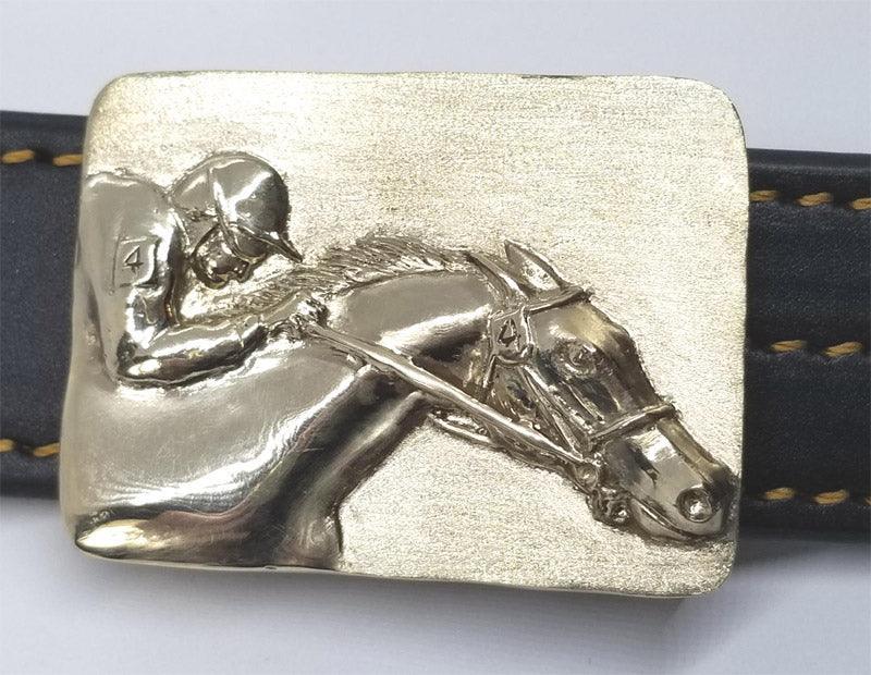 Jockey on a Racehorse Buckle - Tempi Design Studio