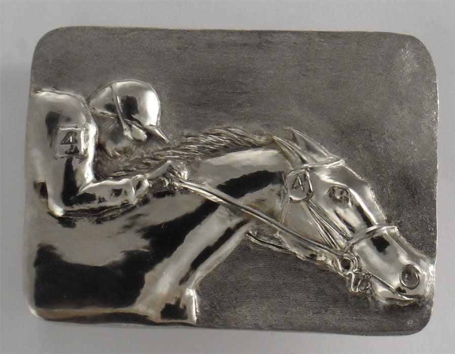 Jockey on a Racehorse Buckle - Tempi Design Studio