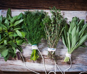 Bunches of herbs