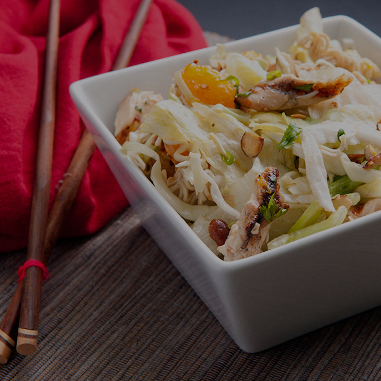 Asian salad with cabbage