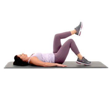 Woman doing pelvic floor exercise