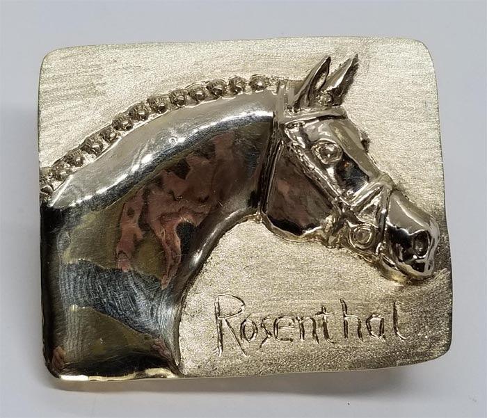 Rosenthal Stallion Memorial Buckle - Tempi Design Studio