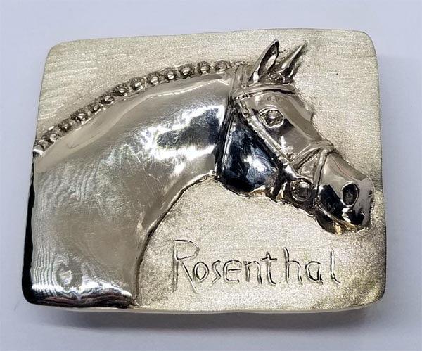 Rosenthal Stallion Memorial Buckle - Tempi Design Studio