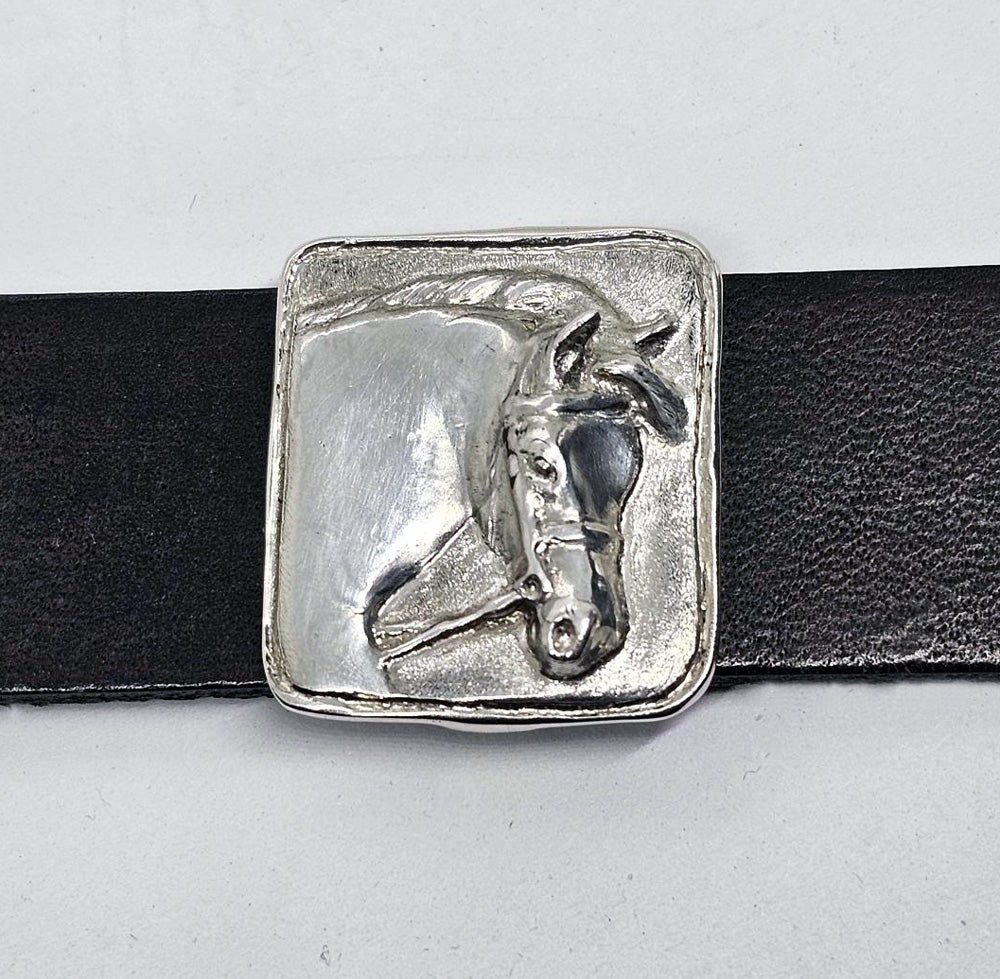 Welsh Pony with Bridle Slide on Leather Cuff